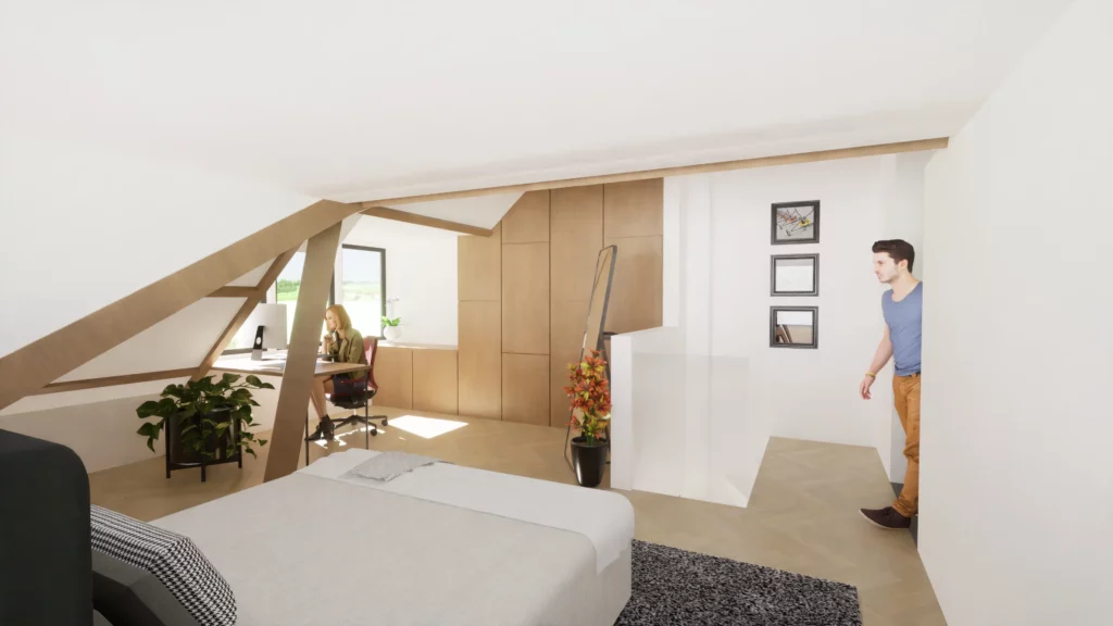 Bouwblog verbouwing jaren 30 woning impressie master bedroom