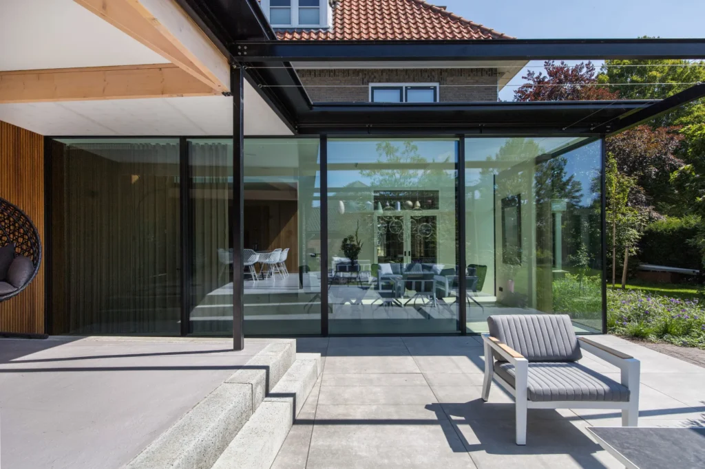 pergola veranda aluminium schuifpui